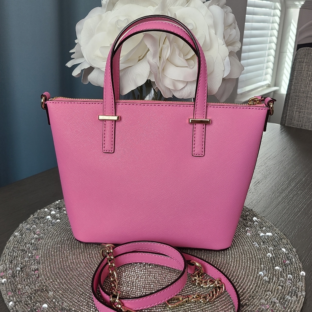 NWOT - Kate Spade Satchel w/Crossbody Strap Pink 💕 - Picture 14 of 15